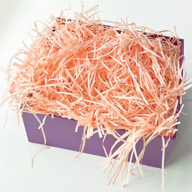 JINZOFLY Raffia Paper Shreds, 100g Shredded Paper for Gift Box, Crinkle Cut Paper Shred Filler for Gift Wrapping & Basket Filling(Fresh Pink) - Image 5
